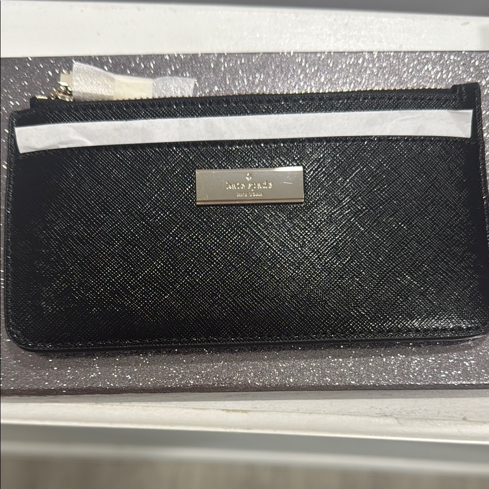 Kate Spade Black Saffiano Leather Wallet